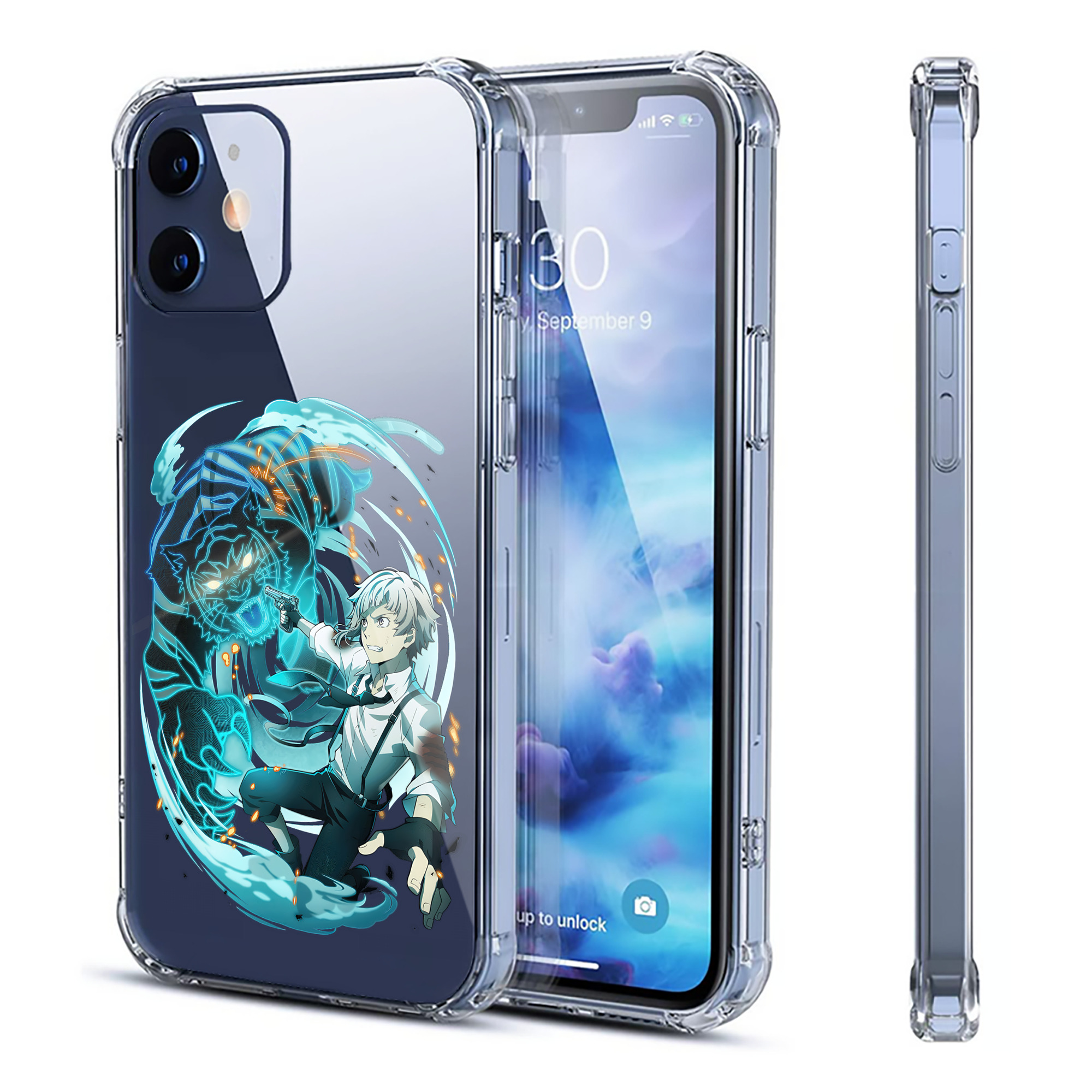 （画像用） 文豪ストレイドッグス Bungo Stray Dogs 【iPhone 12シリーズ対応】透明スマホケース（クリアソフトケース）